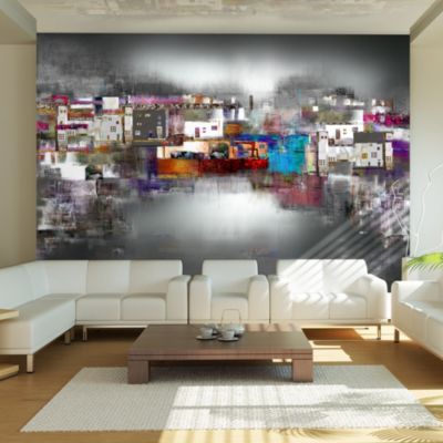 Papier peint intissé panoramique abstractions artistic landscape 100x70 cm
