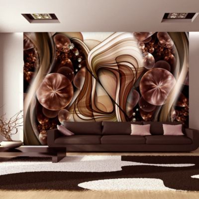 Papier peint intissé panoramique abstractions cabinet of curiosities 200x140 cm