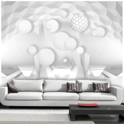 Papier peint intissé panoramique abstractions circles in the space 350x245 cm