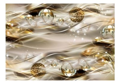 Papier peint intissé panoramique abstractions golden nebula 150x105 cm