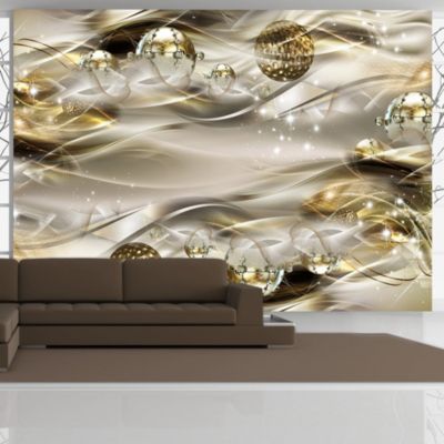 Papier peint intissé panoramique abstractions golden nebula 150x105 cm