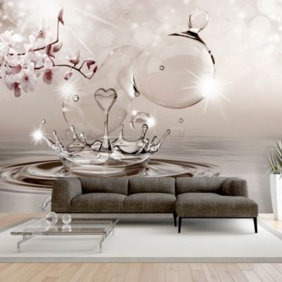 Papier peint intissé panoramique abstractions nature of love 200x140 cm