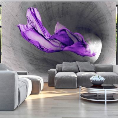 Papier peint intissé panoramique abstractions purple apparition 400x280 cm