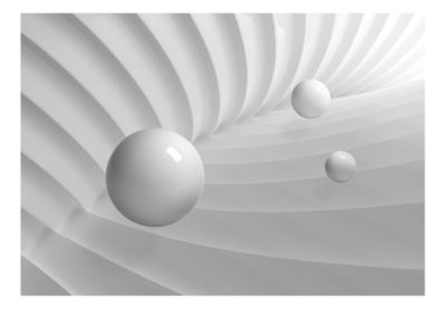 Papier peint intissé panoramique abstractions white symmetry 300x210 cm