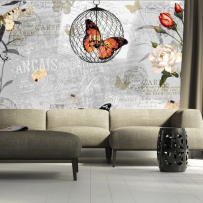 Papier peint intissé panoramique animaux butterflies song 350x245 cm