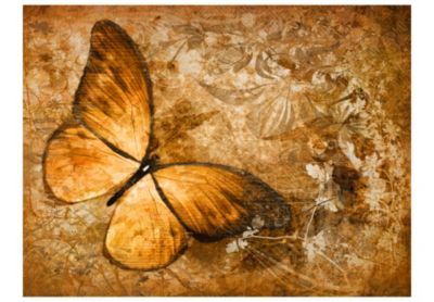 Papier peint intissé panoramique animaux butterfly (sepia) 250x193 cm