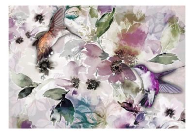 Papier peint intissé panoramique animaux nature in watercolor 350x245 cm