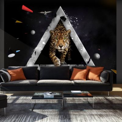 Papier peint intissé panoramique animaux vision sauvage de l'avenir 350x270 cm