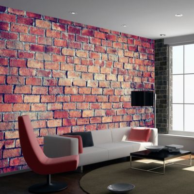 Papier peint intissé panoramique brick - puzzle 100x70 cm