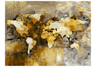 Papier peint intissé panoramique carte du monde artistic map of the world 350x270 cm