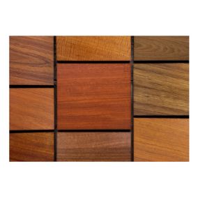 Papier peint intissé panoramique cubes en bois 150x105 cm