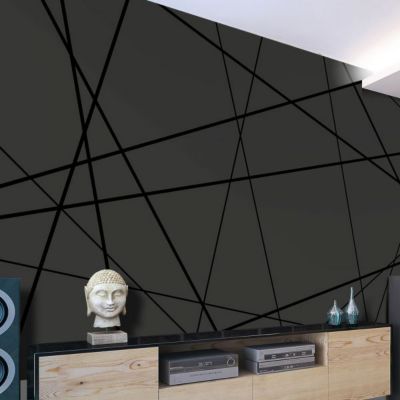 Papier peint intissé panoramique dark intersection 350x245 cm