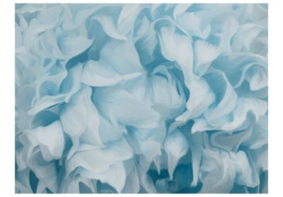 Papier peint intissé panoramique fleurs azalée (bleu) 400x309 cm