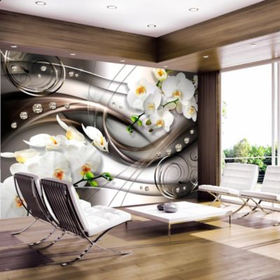 Papier peint intissé panoramique fleurs breeze and orchid 400x280 cm