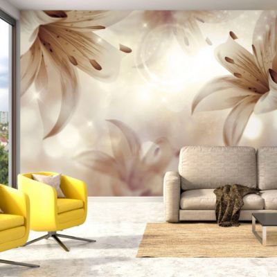 Papier peint intissé panoramique fleurs gentle symphony 250x175 cm