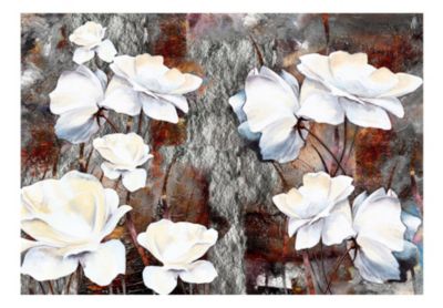Papier peint intissé panoramique fleurs gestes timides 350x245 cm
