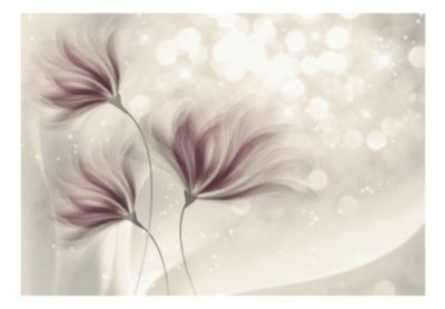 Papier peint intissé panoramique fleurs luminous morning 200x140 cm