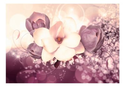 Papier peint intissé panoramique fleurs maroon charm 400x280 cm