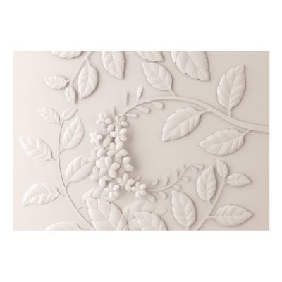 Papier peint intissé panoramique fleurs paper flowers (cream) 200x140 cm