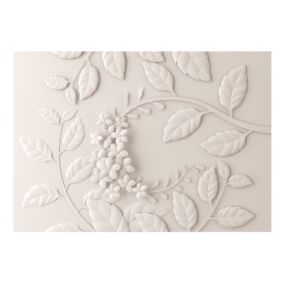 Papier peint intissé panoramique fleurs paper flowers (cream) 350x245 cm