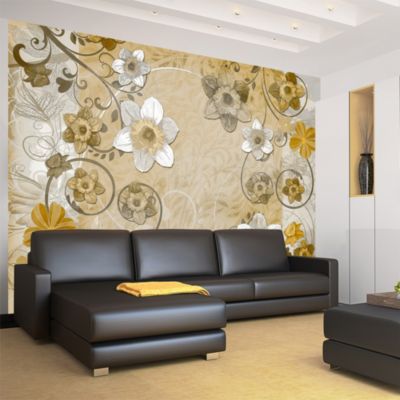 Papier peint intissé panoramique fleurs springtime... 400x280 cm