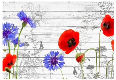 Papier peint intissé panoramique fleurs wildflowers 350x245 cm