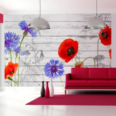 Papier peint intissé panoramique fleurs wildflowers 350x245 cm
