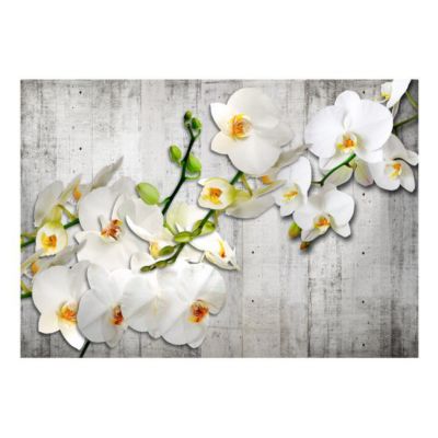 Papier peint intissé panoramique fleurs with saffron accent 100x70 cm