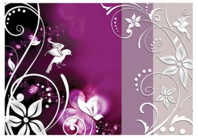 Papier peint intissé panoramique floral fantasy 150x105 cm