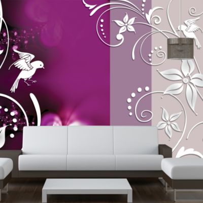 Papier peint intissé panoramique floral fantasy 150x105 cm