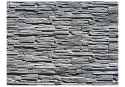 Papier peint intissé panoramique mur de pierre grise 400x309 cm