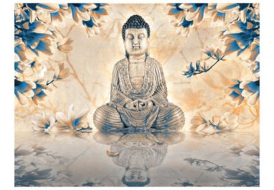 Papier peint intissé panoramique orient buddha of prosperity 300x231 cm
