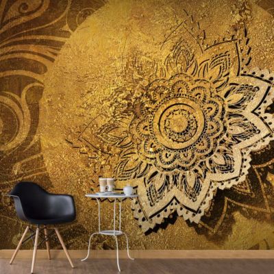 Papier peint intissé panoramique orient golden illumination 150x105 cm