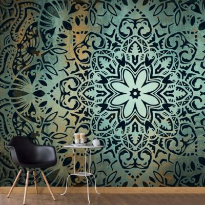 Papier peint intissé panoramique orient the flowers of calm 150x105 cm