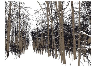 Papier peint intissé panoramique paysage arbres - automne 350x270 cm