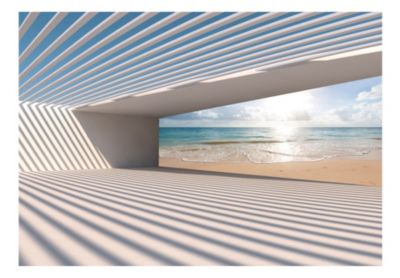 Papier peint intissé panoramique paysage city beach 400x280 cm