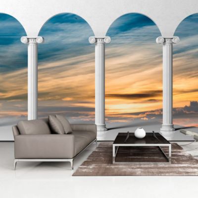Papier peint intissé panoramique paysage heavenly arch 400x280 cm
