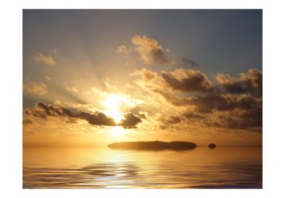 Papier peint intissé panoramique paysage mer - coucher de soleil 400x309 cm