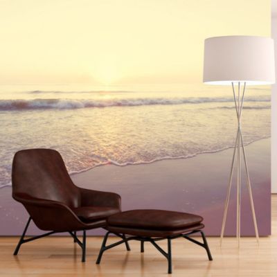 Papier peint intissé panoramique paysage morning on the beach 250x175 cm