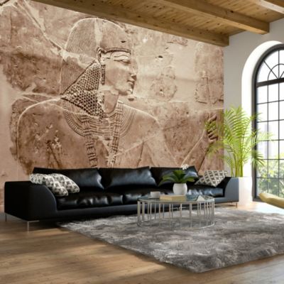 Papier peint intissé panoramique paysage stone pharaoh 350x245 cm