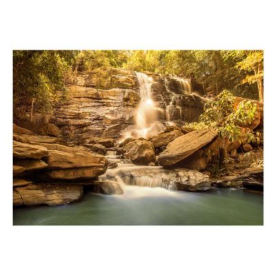 Papier peint intissé panoramique paysage sunny waterfall 300x210 cm