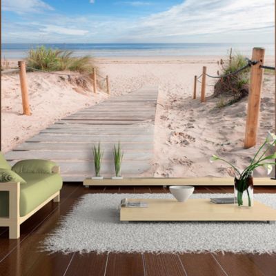 Papier peint intissé panoramique paysage sur la plage 300x210 cm