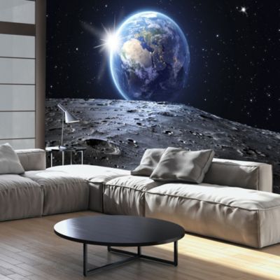 Papier peint intissé panoramique paysage view of the blue planet 400x280 cm