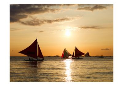 Affiche Poster 70x100cm Tableaux Image Océan Bateau À Voile