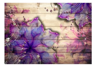 Papier peint intissé panoramique purple memory 200x140 cm