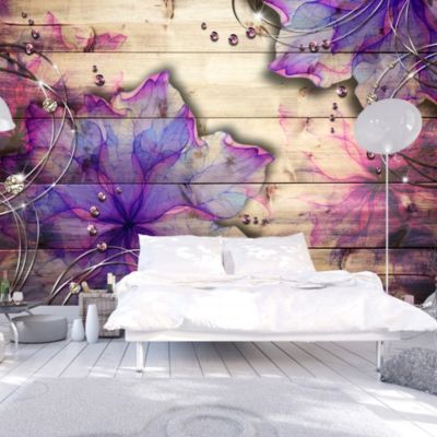 Papier peint intissé panoramique purple memory 200x140 cm