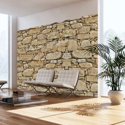 Papier peint intissé panoramique stone wall 1 250x175 cm