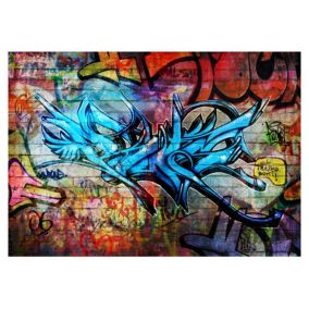 Papier peint intissé panoramique street art art crime 1 400x280 cm