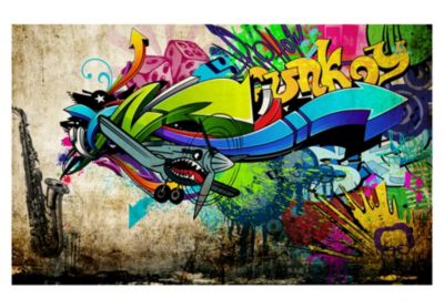 Papier peint intissé panoramique street art funky - graffiti 400x280 cm