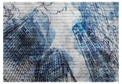 Papier peint intissé panoramique street art inky new york 400x280 cm